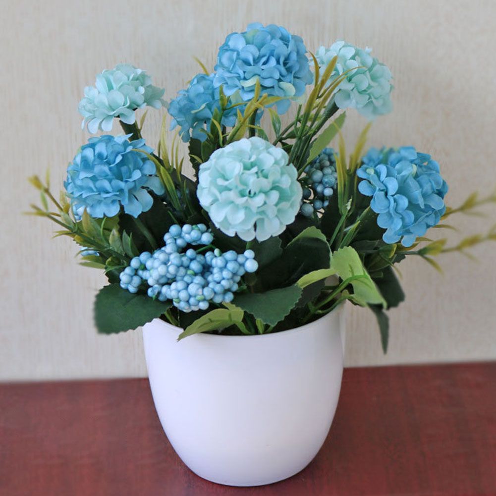 Yfashion Artifical Flower Bonsai ulate Potted Decoration for Dinning able Hotel Office