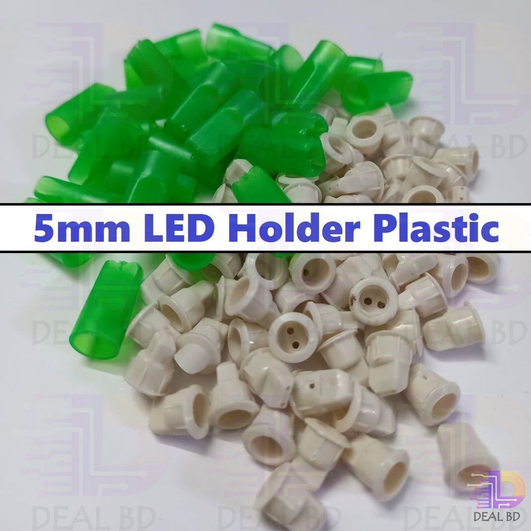 50Pcs GREEN 5mm Plastic LED Holder 5mm Series Light Holder Green 5mm Round LED Light Emitting Diode Basic Green Light Bulbs Cover For Decoration Light Party