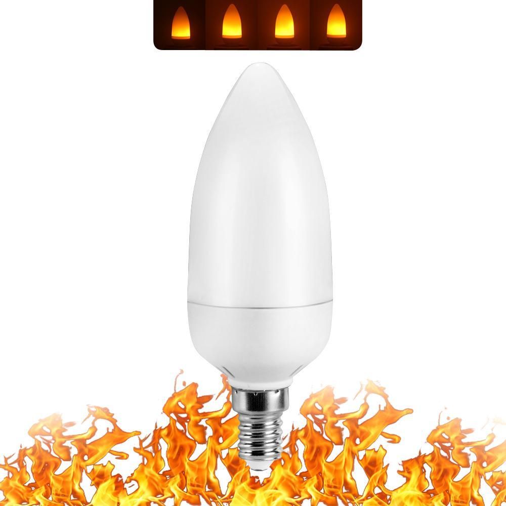 LED Simulate Flame Light Bulb Candle Light for Home Hotel Decoration E12/E14 85-265V