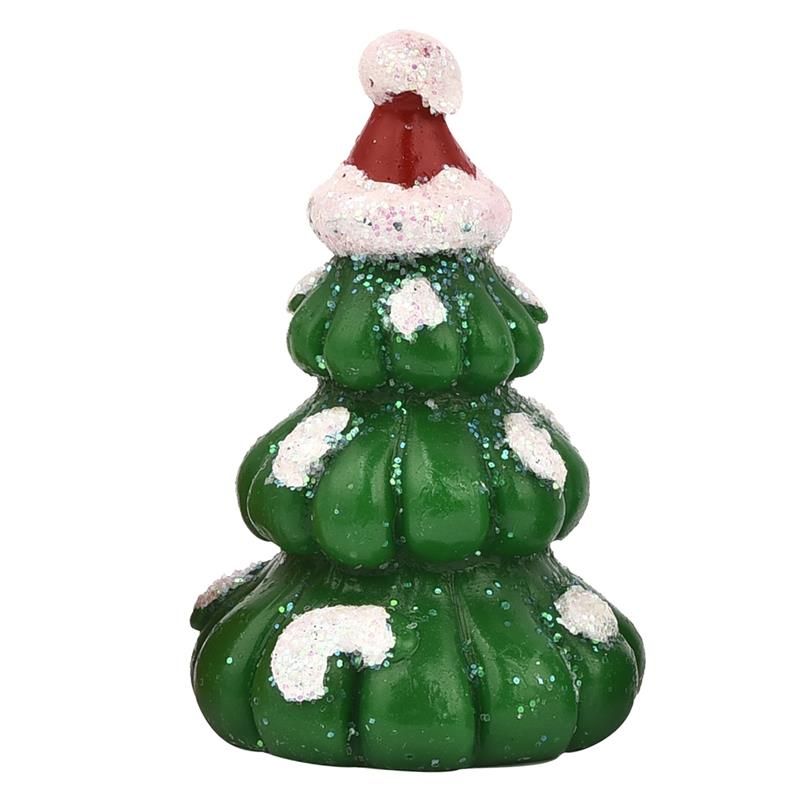 Cheap Set Miniature ChristSanta Claus Snowmen Terrarium Accessories Gift Box Fairy Garden Figurines Doll House Decor