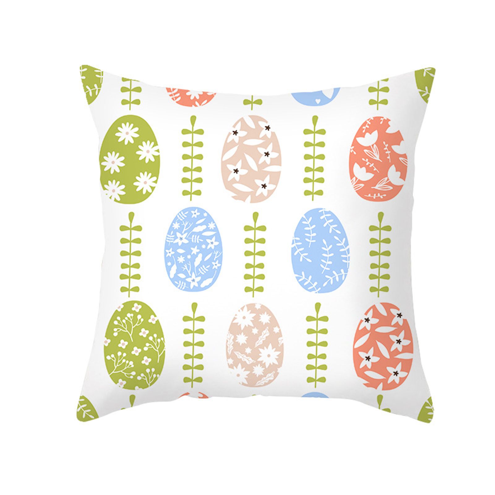 Cushion Protector Various Styles Colorfast One Side Printed Easter Pillowcase for Sofa