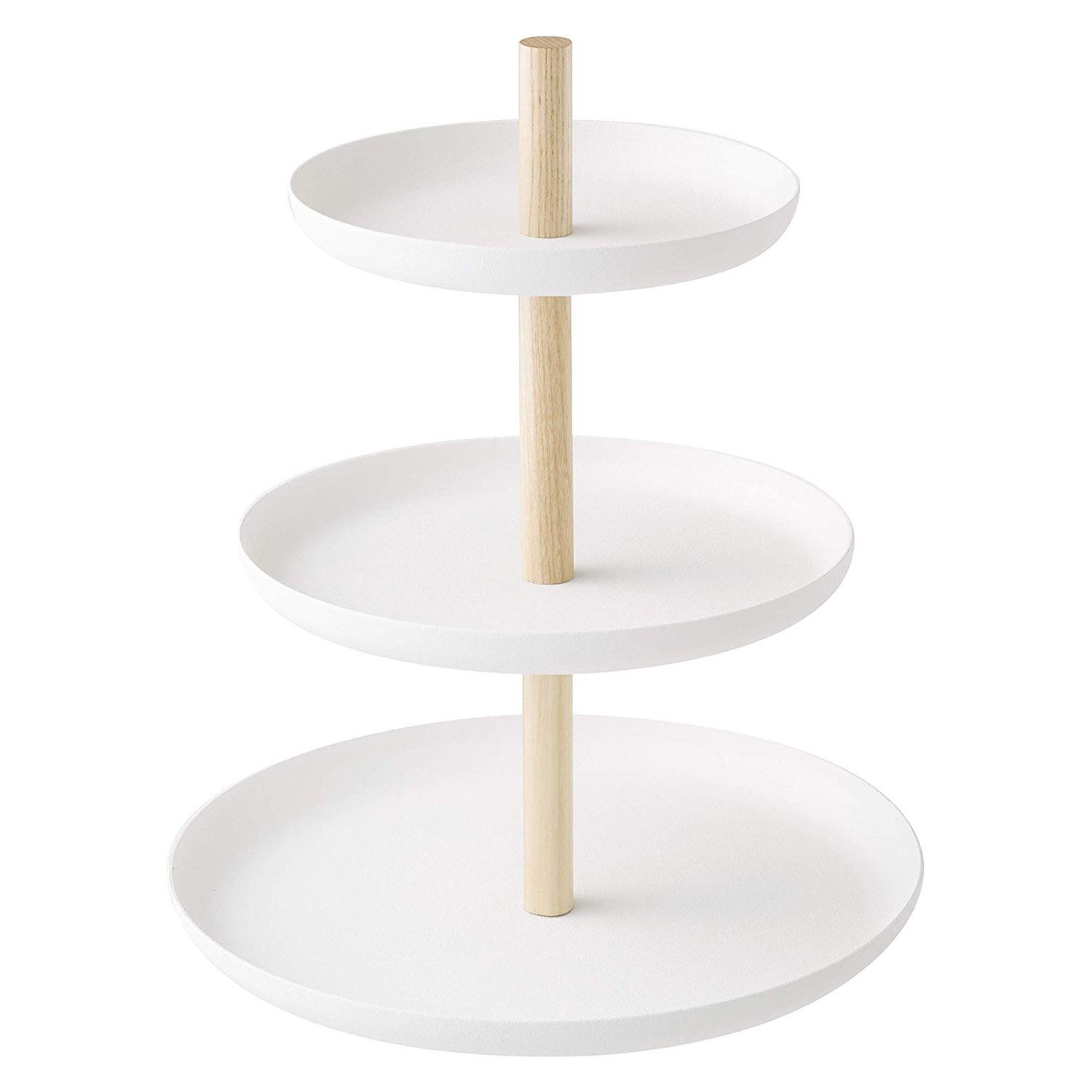 Durable 3 Tier Cake Stand Serving Tray Fruit Platter Elegant Wedding Cupcake Holder Wooden Metal Cheese Dish
