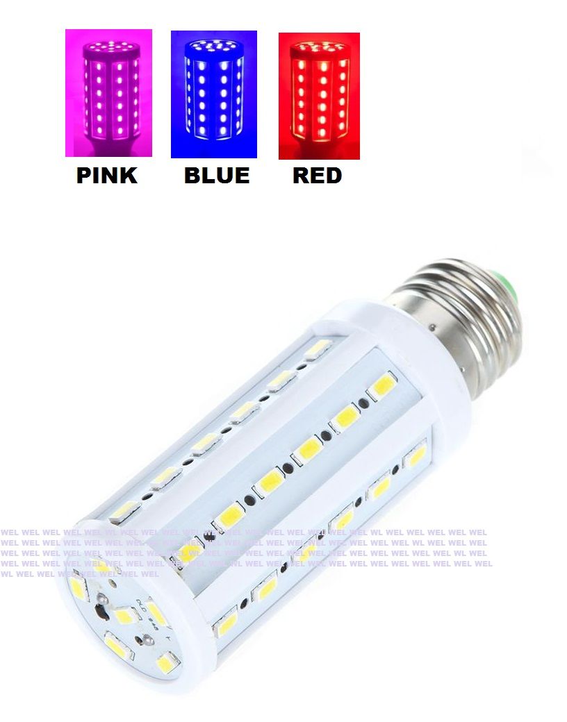Auto Changeable Colorful LED (Red/Blue/Pink) Corn Bulb E27 AC 220V - Rgb Led Strip Light