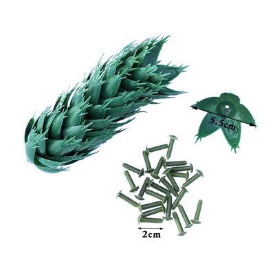 25Pcs/lot Flower Stub Stems Paper/Green Floral Tape Iron Wire Artificial Flower Stub Stems Craft Decor Soap Holding Flowers Stem
