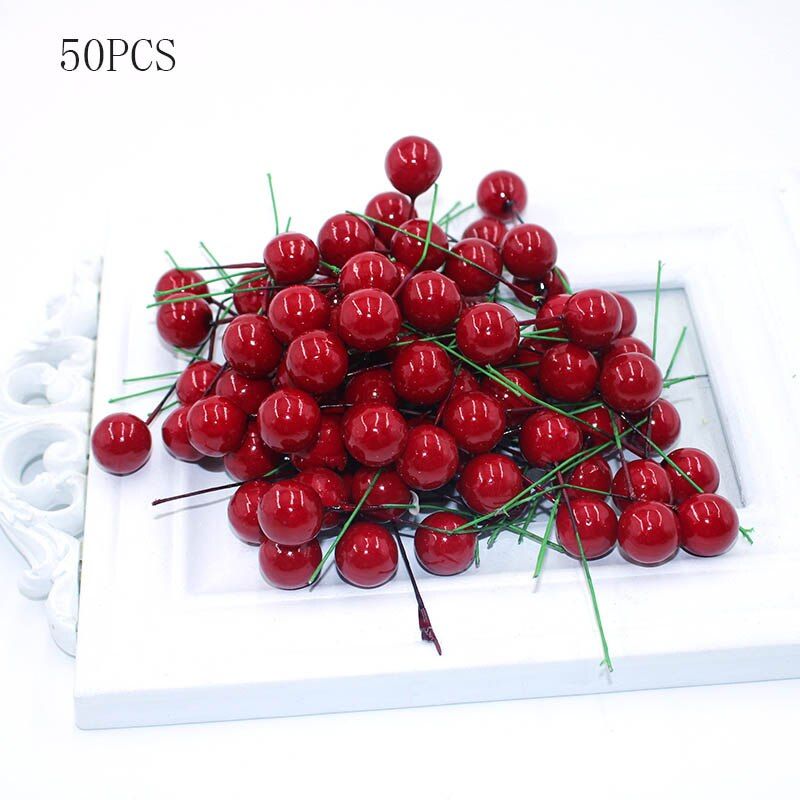 10 pieces of artificial berry flower core Bacca bouquet wedding decoration DIY garland rose decoration simulation craft flower