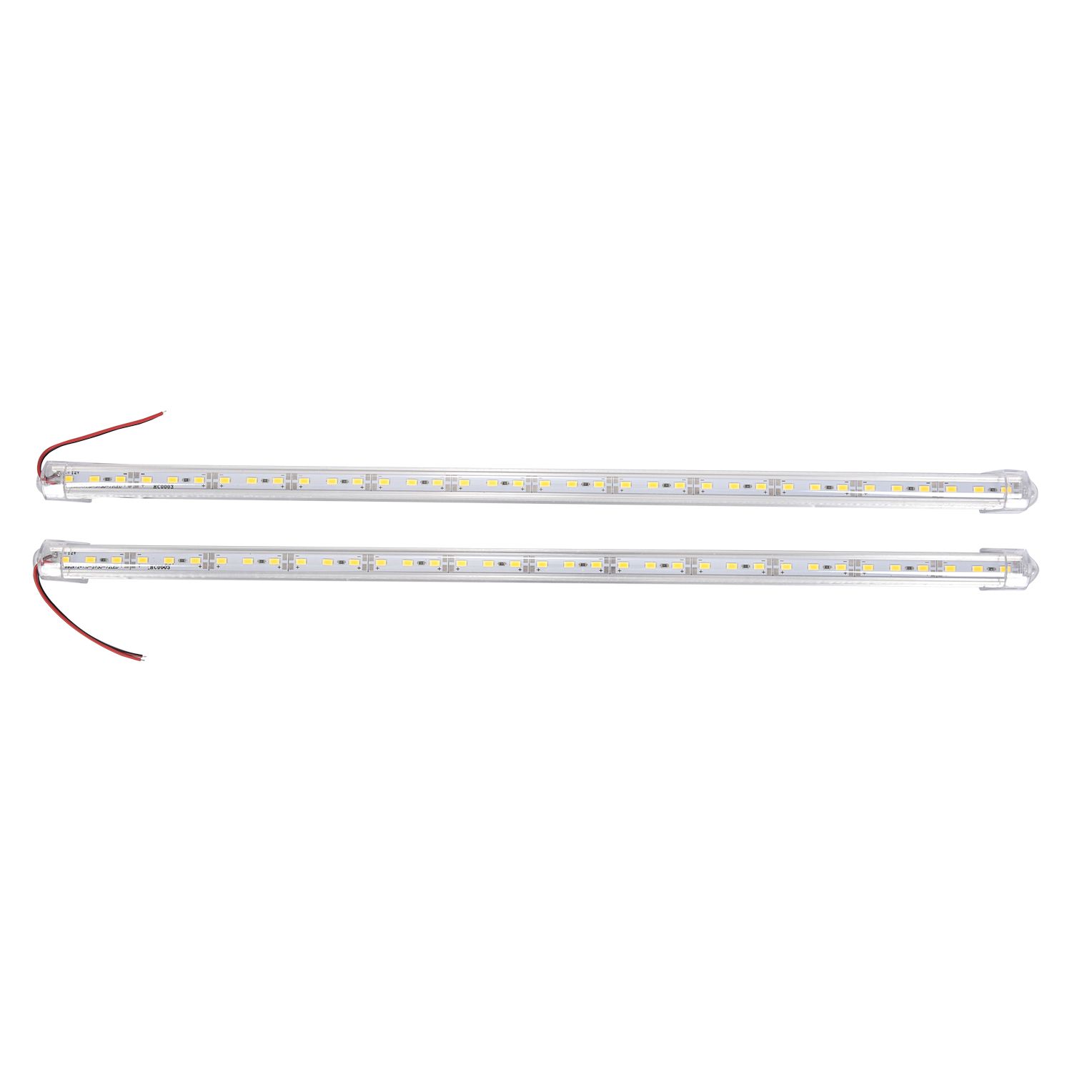 Individual 2 Pcs Aluminum Alloy Rigid LED Strip Rod Light Waterproof 12V 50CM white