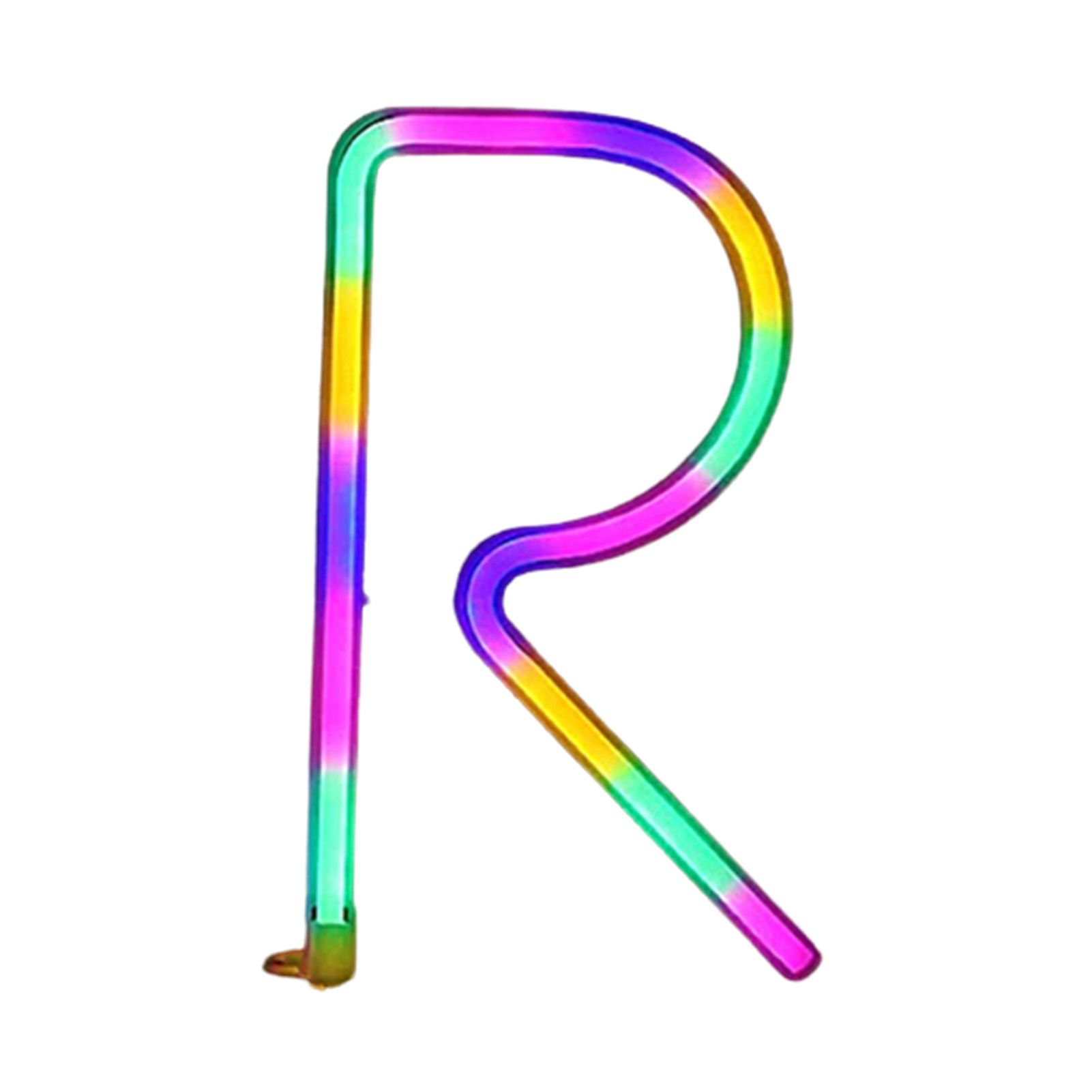 LED Four-color English Alphabet Neon Lights Birthday Party Christmas Decoration