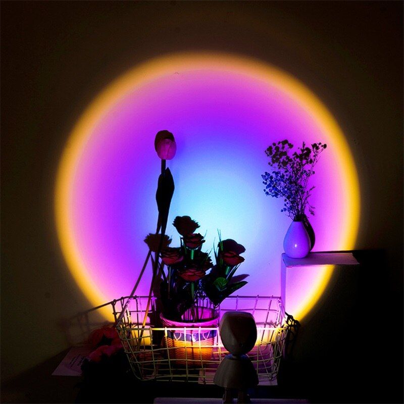 8M LED Sunset Novel Light Contemporary Creative Cartoon Robot Atmosphere Lamp For Children