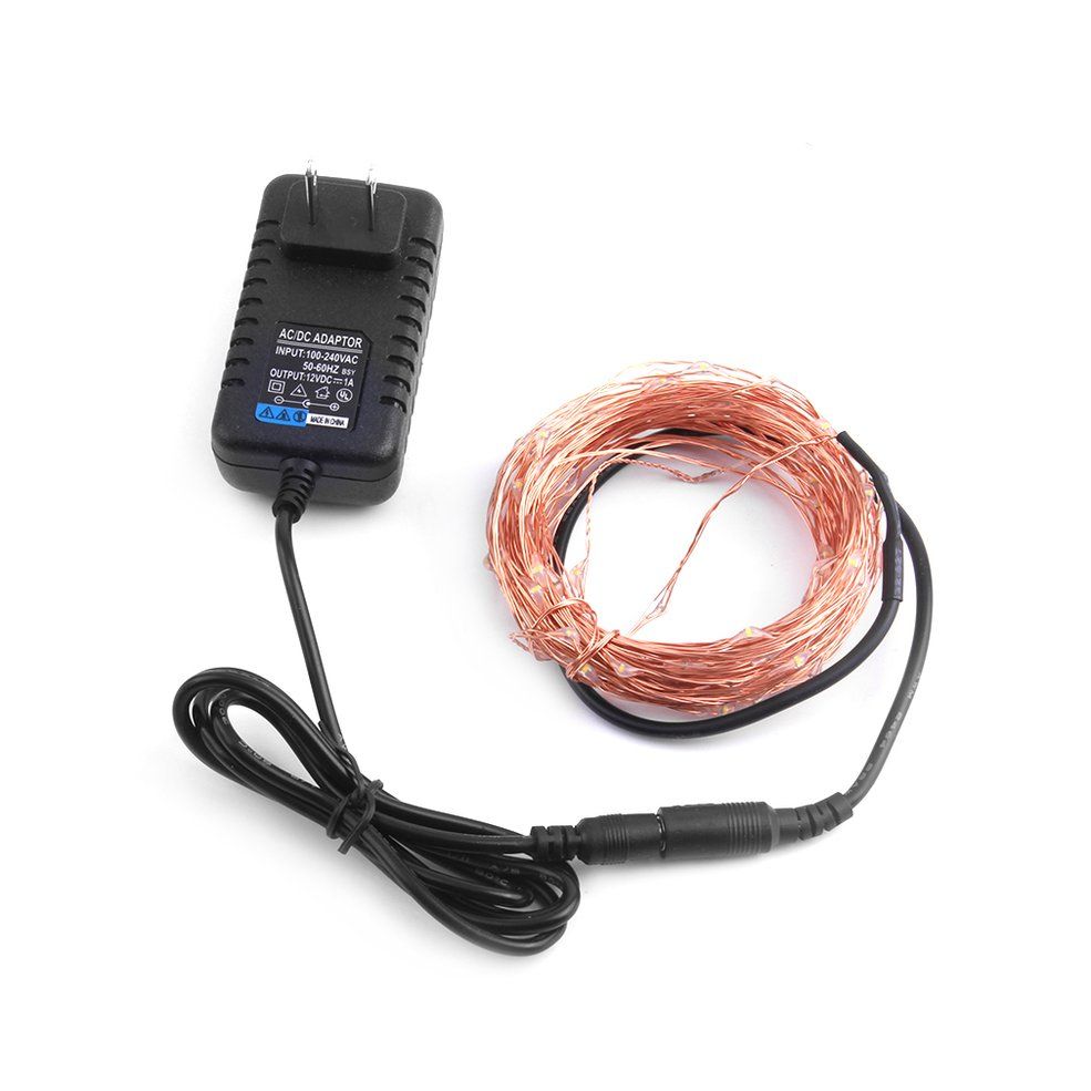 Trendy Styles Waterproof 5M Copper Wires Fairy LED String Lights 5V 1A