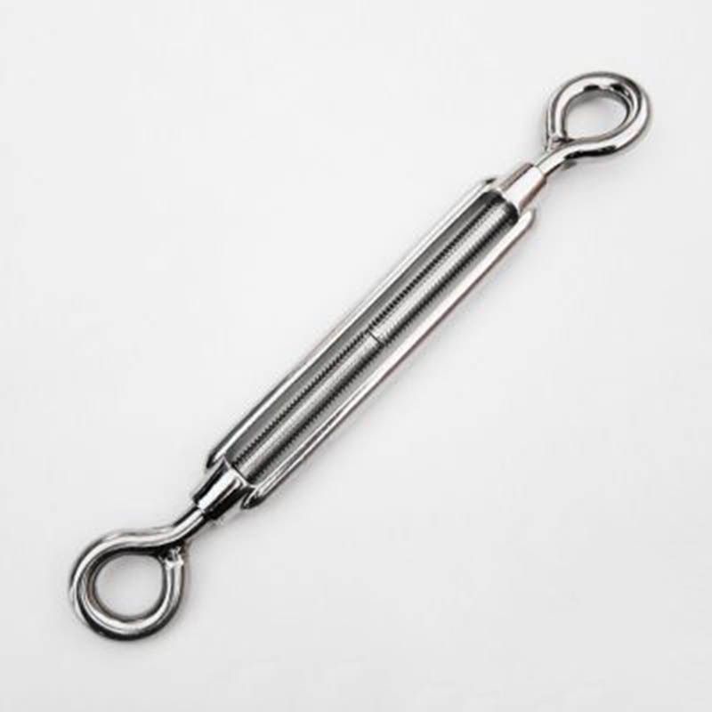10Pcs CK01 Series CA1 Heavy Duty Stainless Steel Cable Railing Kits for 1/8 inch Cable DIY Balustrade Kit with Eye-Eye Turnbuckles Eye Straps