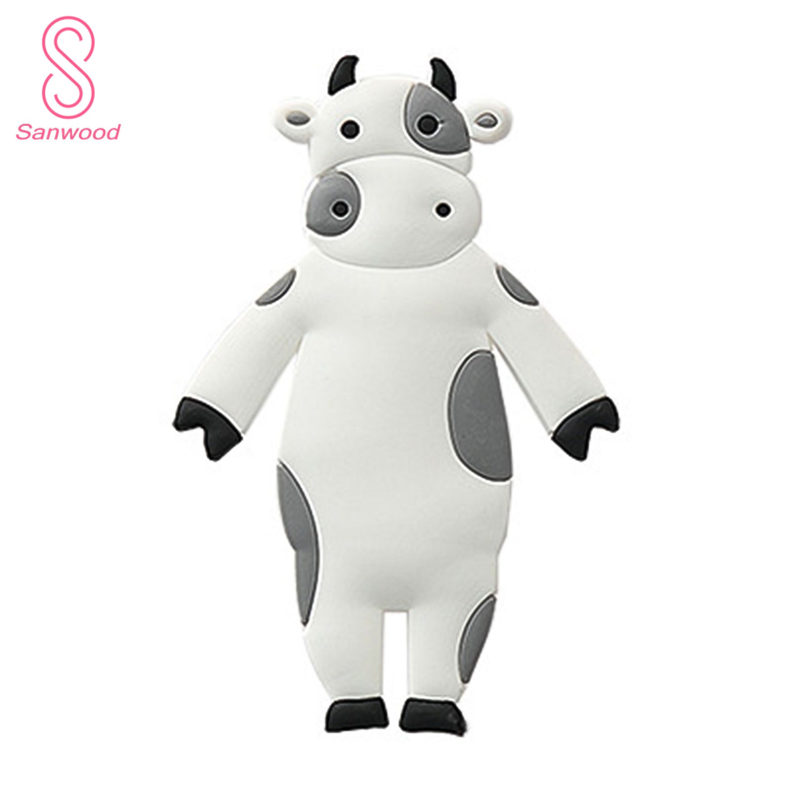 Cute Cartoon Zebra Cow Animal Bendable Adhesive Kitchen Hook Hanger Home Decor