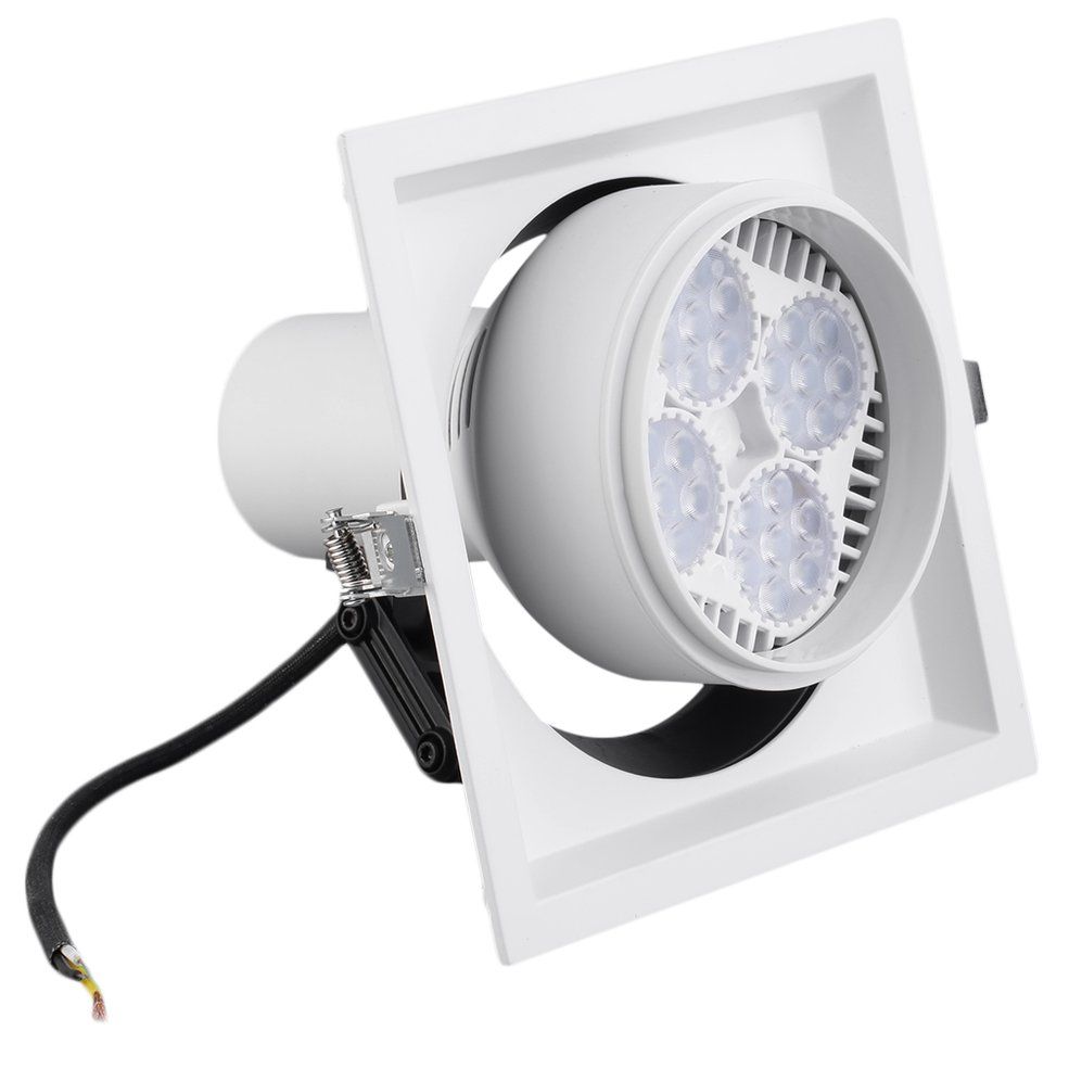 MA LED Square Ceiling Recessed Light Aluminum Fixture Lamp Hall Hotel Light