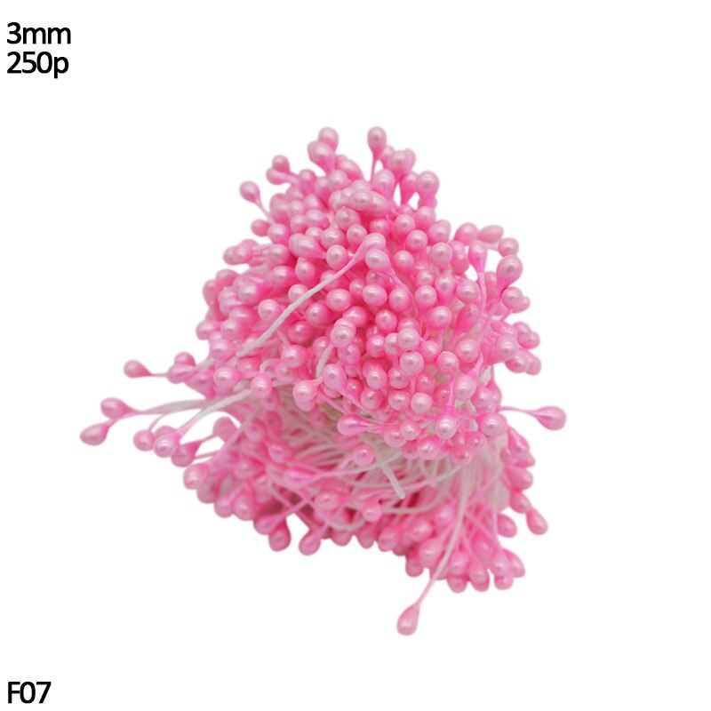 Mixed Pink Stamen Flowers Cherry Berries Bundle Artificial Flower DIY Craft Christmas Wedding Cake Gift Box Wreath Decor Supplie