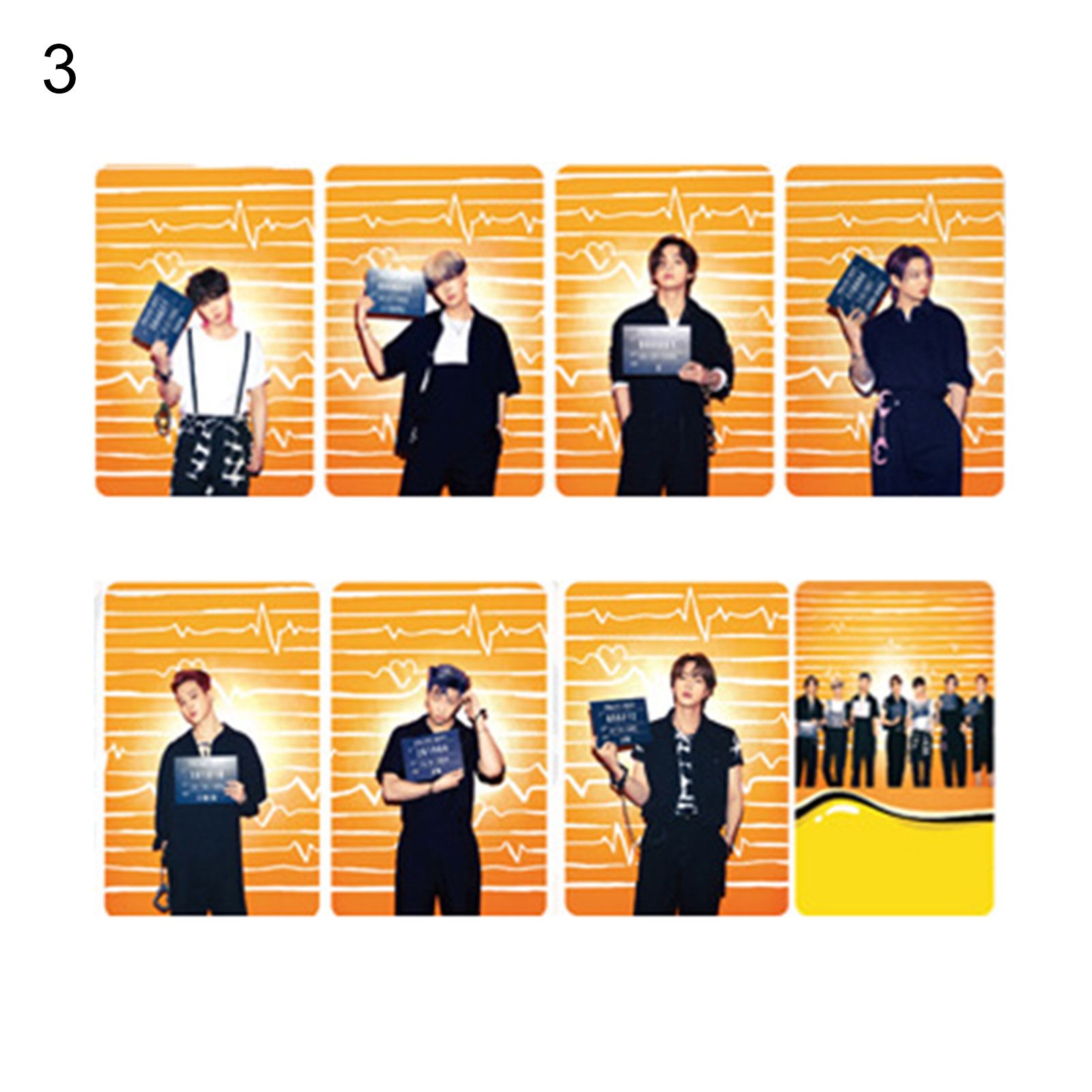 7/8Pcs Decorative Album Card Widely Use Paper Multifunctional BTS Idol Phone Star Card for Home