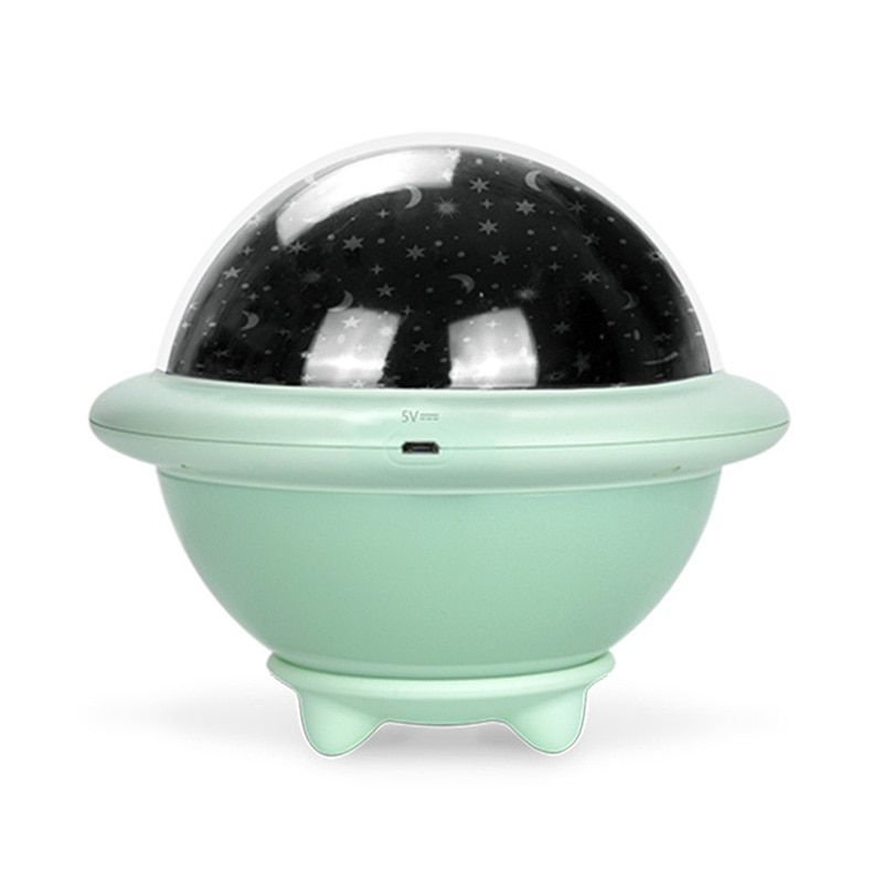 UFO Stellar Starry Sky Projection Lamp Colorful Dream Flying Saucer Projection Lamp Cosmic Romantic Starry Sky Ocean Night Light