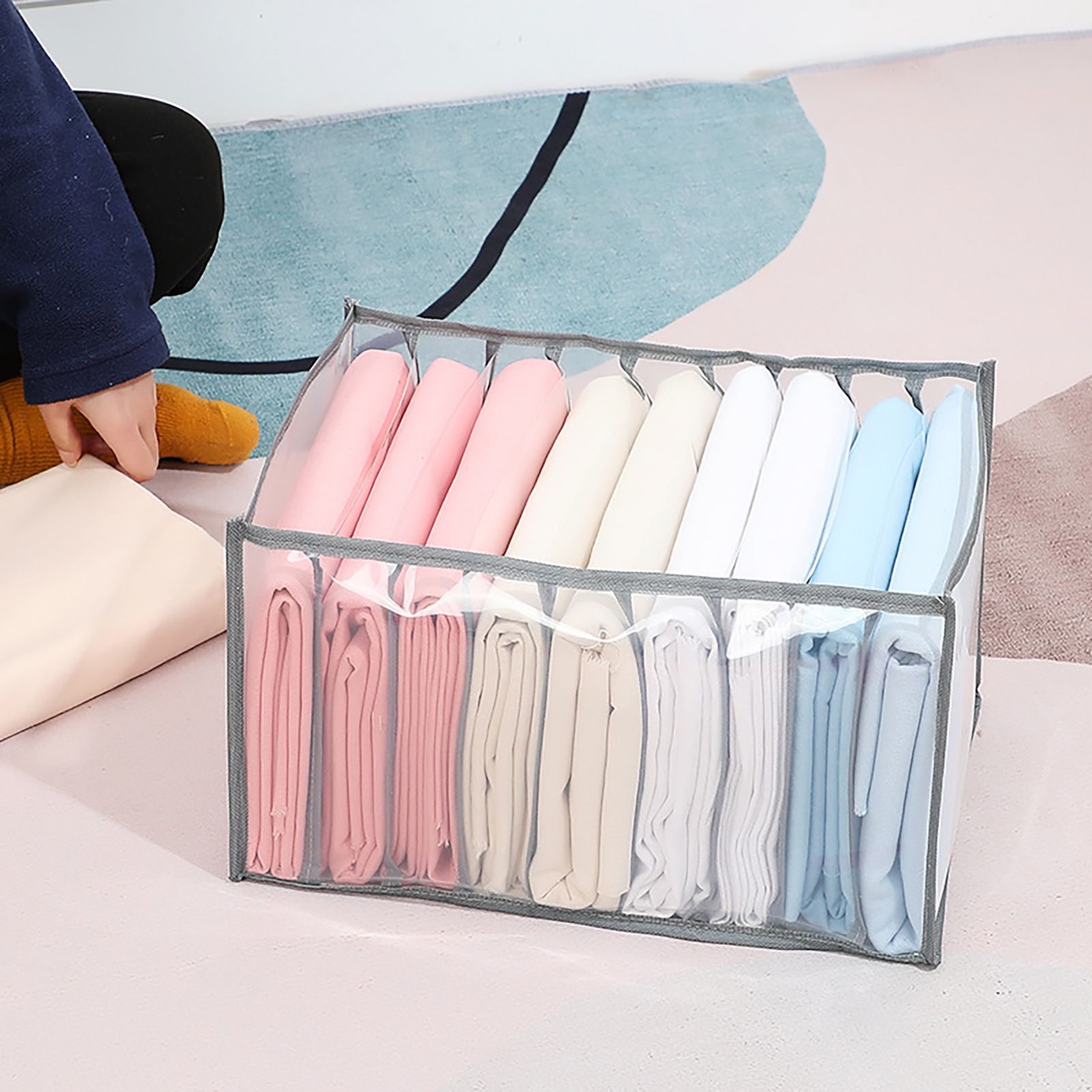Wardrobe Organizer Washable Folding Wardrobe Jeans Pants Organizer