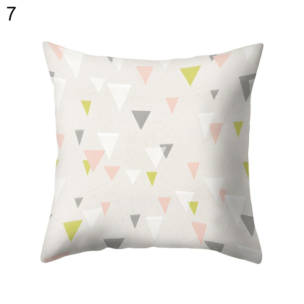 Wave Triangle Geometric Pattern Throw Pillow Case Cushion Cover Sofa Car Decor