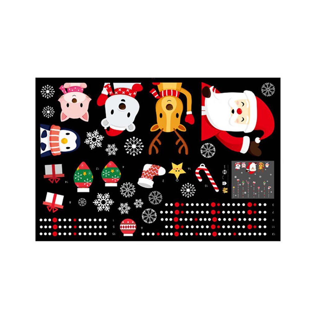 Christmas Decoration Wall Sticker Decorative Paper For Household Bedroom