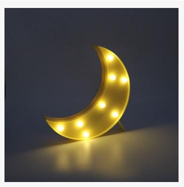 BC-NL02 Led Night Light for Kids Moon Star Cloud Bedroom Bedside Lamp Room Party Decorations#White Moon