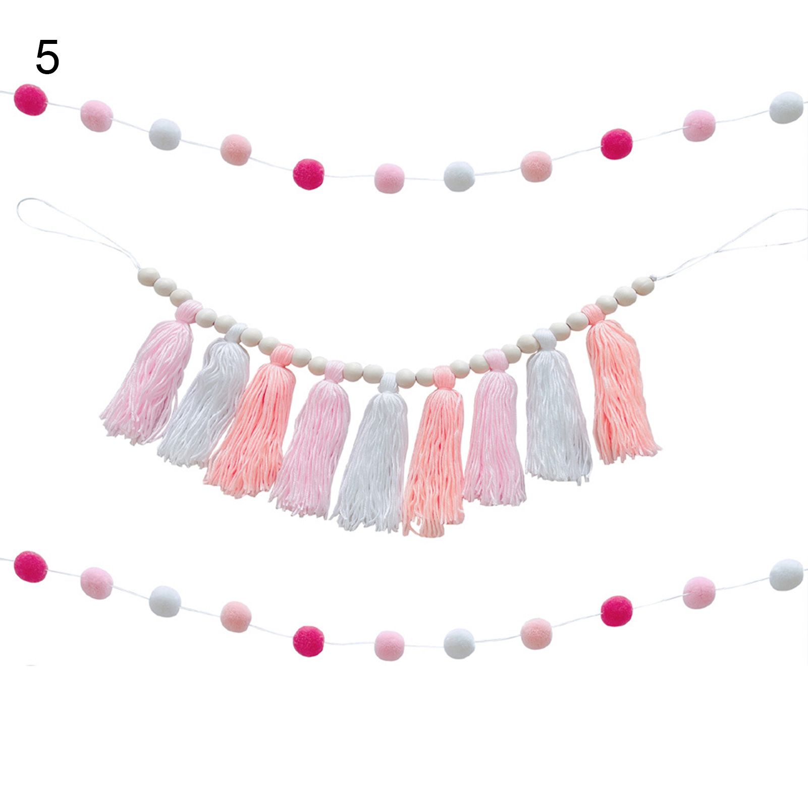 Tassels Tapestry with Beads Fadeless Boho Wall Hanging Art