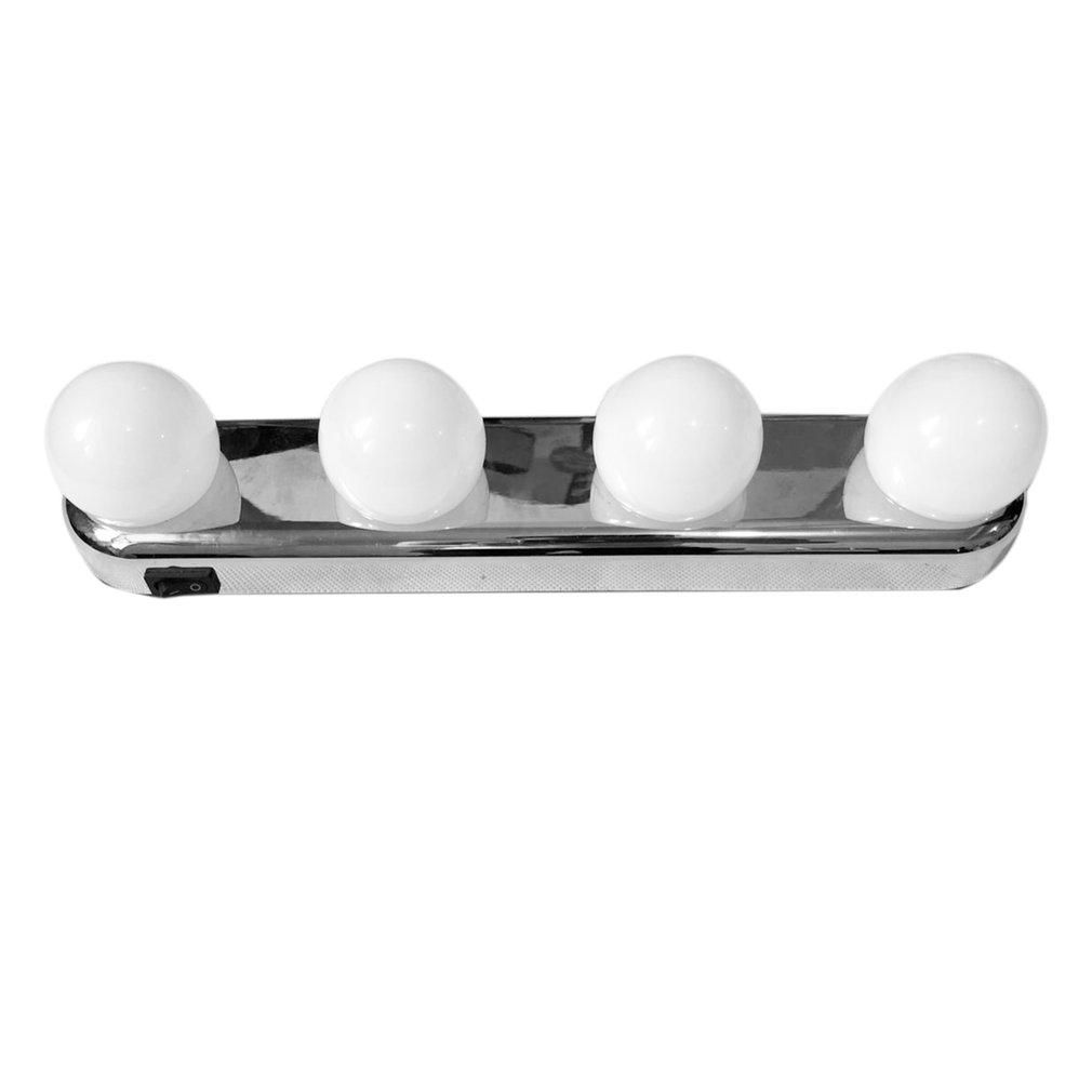 Studio Glow Vanity Make Up Light Super Bright 4 LED Bulbs Battery Powered