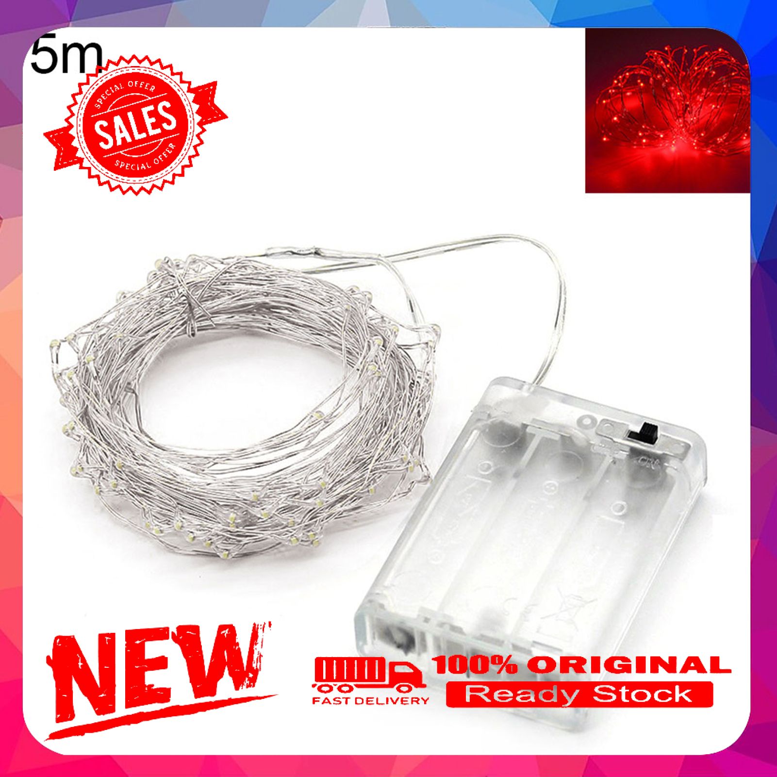 2/5/10m Starry String Light Bright Flexible Copper Wire Starry String Fairy Light for Wedding