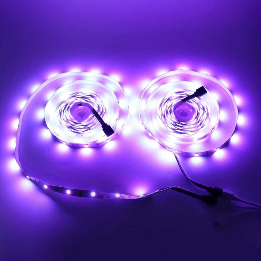 Colorful 300LED Strip Light 10M RGB Dimmable 12V for Outdoor Decor US 100‑240V