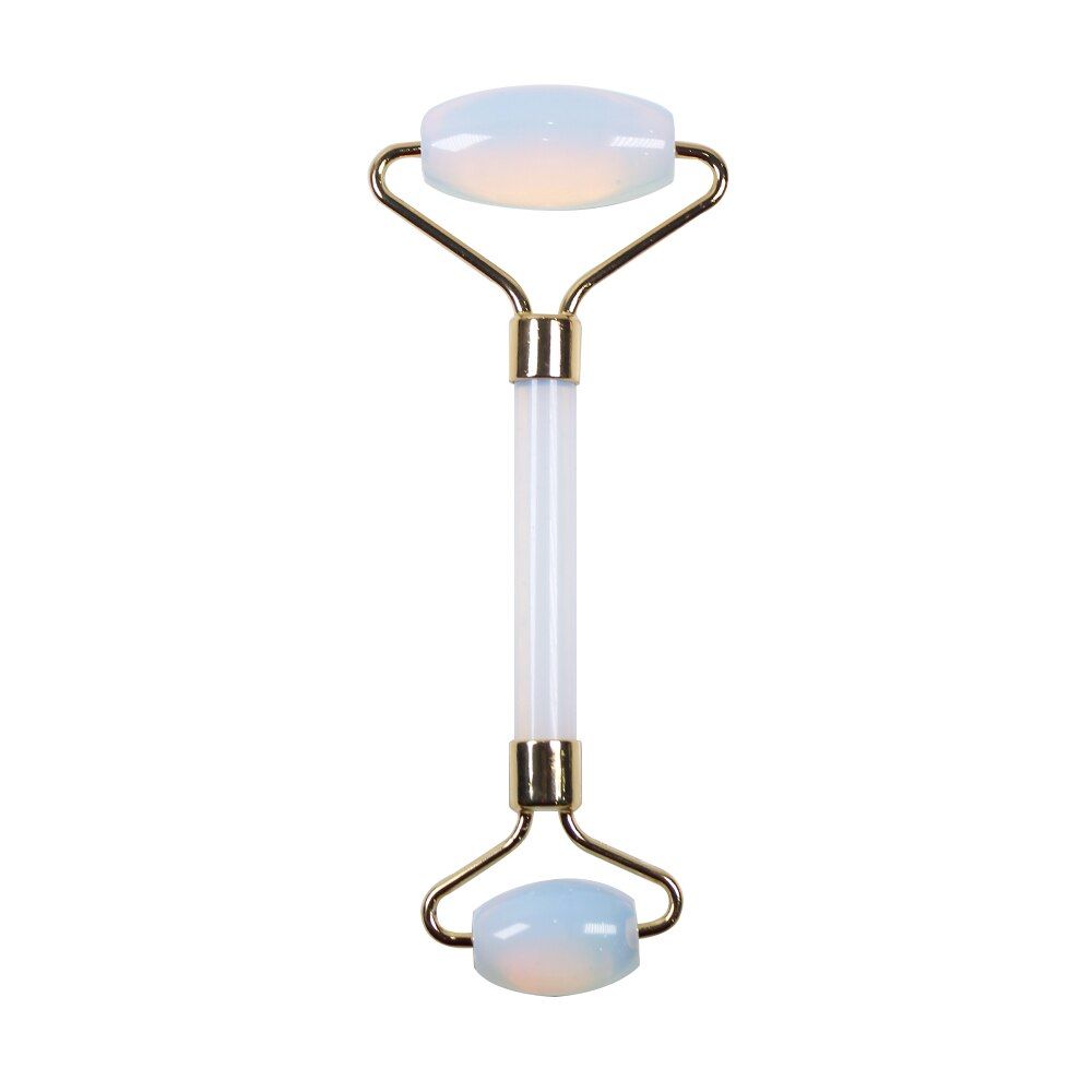 opal Crystal Massage Roller Lifting Tools Body Neck Skin Slimming Natural Roller Stone Gua Sha Beauty Lover