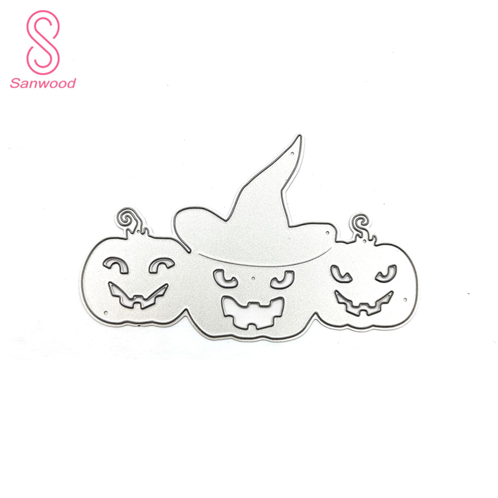 Scary Pumpkin Shape Halloween Cutting Die Carbon Steel Birthday Card Template Mould for Home