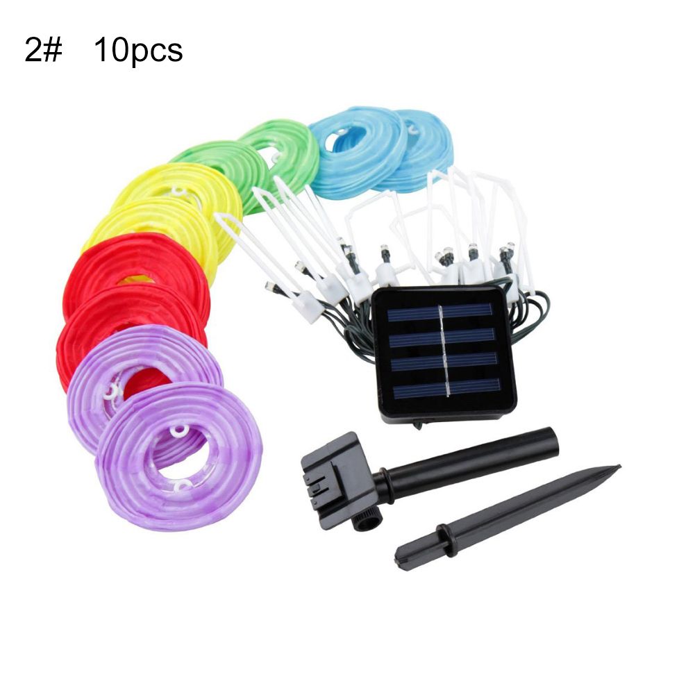 10/20 LED Solar Powered String Lantern Lamp Outdoor Garden Yard Lawn Light Decor