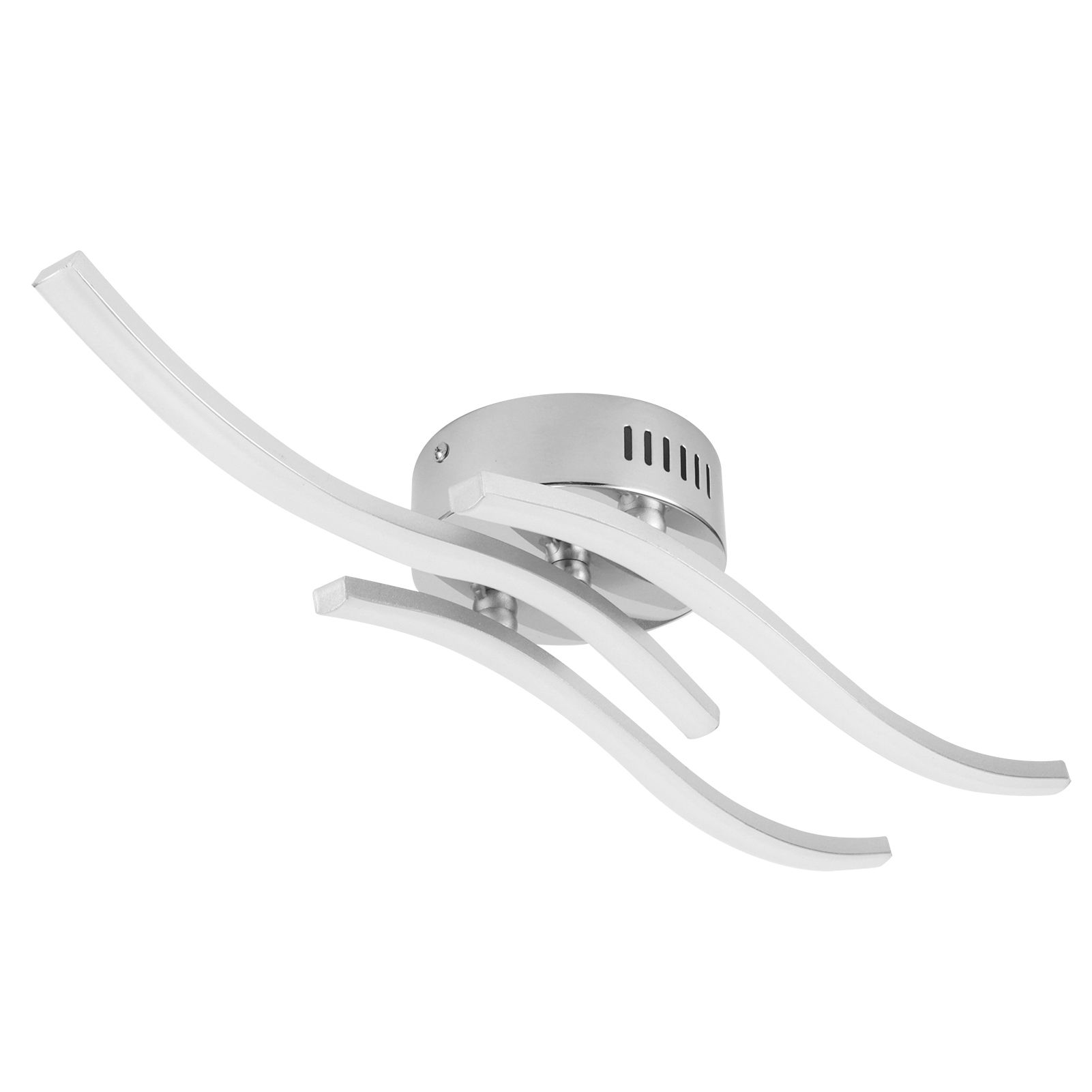 Ceiling Light Home Living Room Wavy Shape Parallel LED Lamp Decoration White