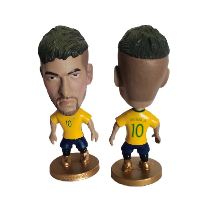 Cute Soccer Star Football Figure PVC Cake Decoration Doll 2020 Football Player Toys Fans Souvenir Birthday Gift  Micro Landscape
