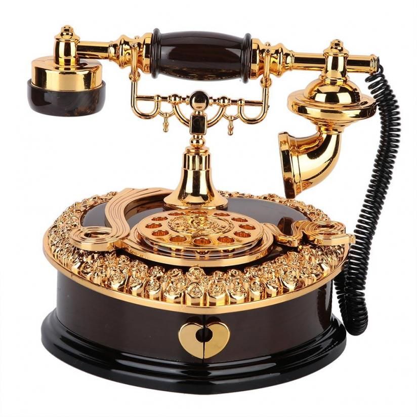 Heart Phone Shape Music Box Plastic Jewelry Case Romantic ft for Birthday or Valentine's Day