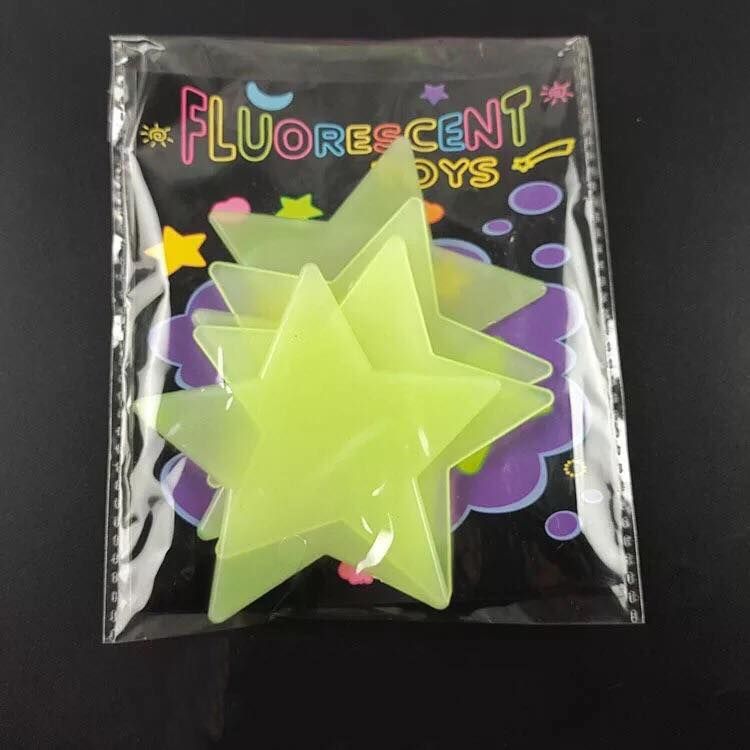 Fluorescent Night Glow Green Moon - 10 pcs pack