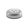 Mini Wall Night Light Kitchen Cabinet Closet Car 3 LED Wireless Push Touch Lamp