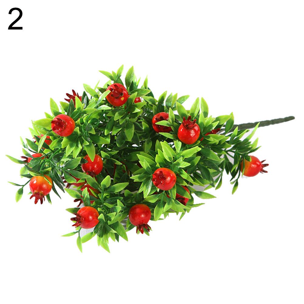 1Pc Artificial Flower Fruit Bouquet Miniascape Wedding Party Home Bonsai Decor