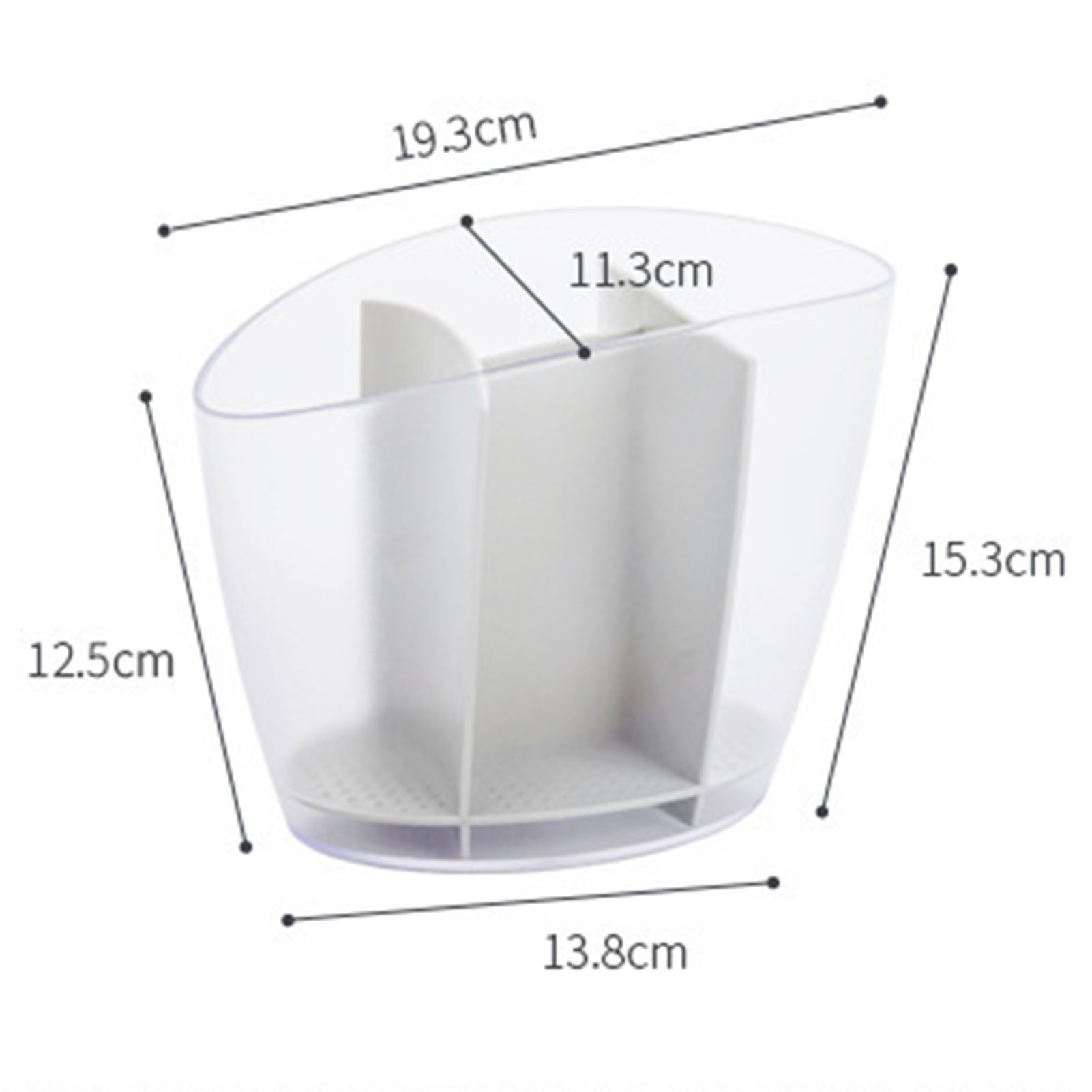 Tableware Storage Rack Not Easy to Break Plastic Kitchen Storage Spoon Organizer Box