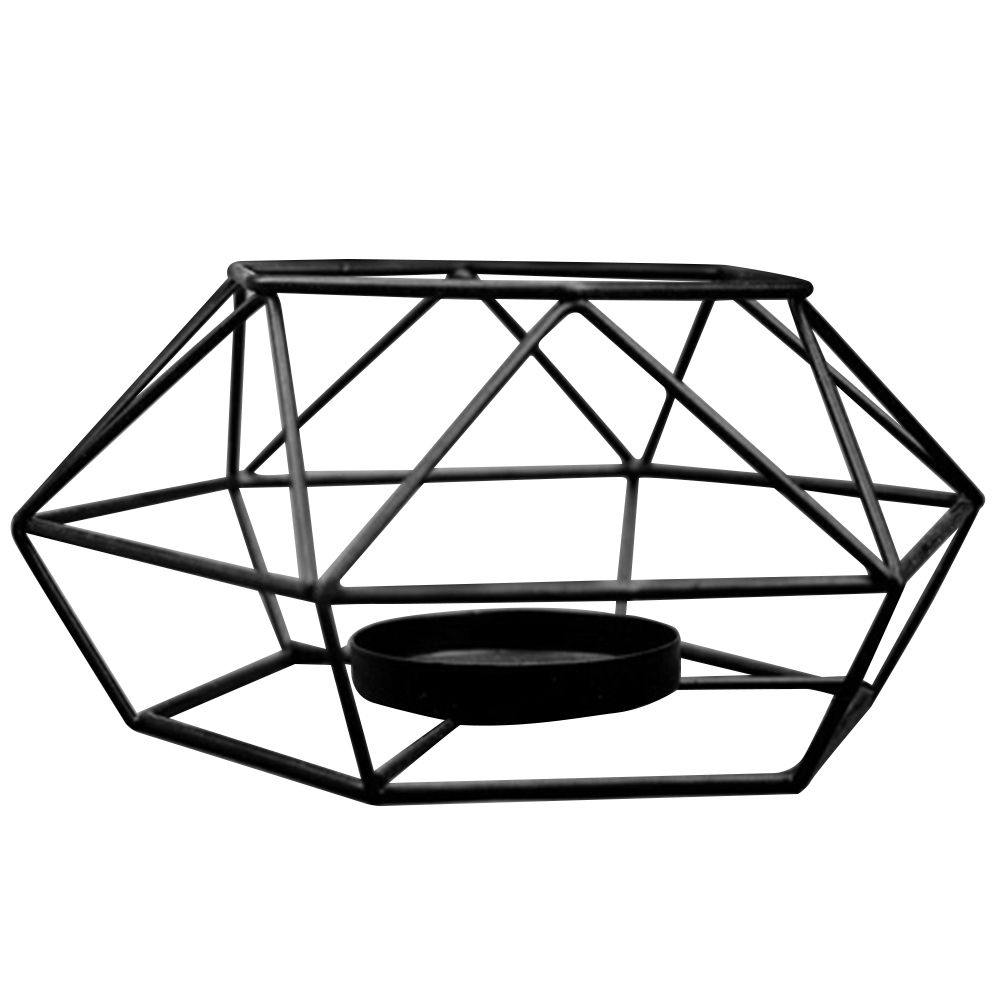 Hollow Hexagon Shaped Geometric Design Tealight Votive Candle Holder Home Decor
