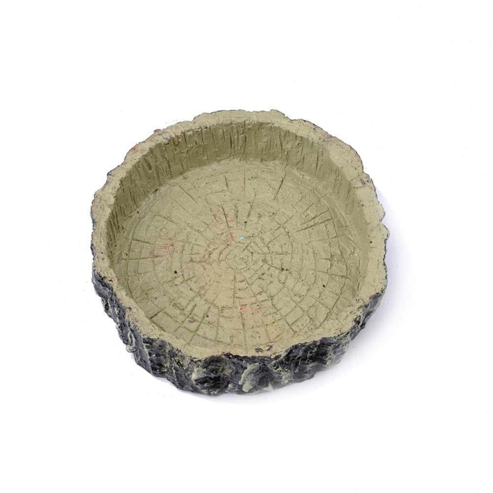 Yfashion Cute Pet Reptile Water Bowl Pet Lizard ortoise Water Station Food Bowl Decoration