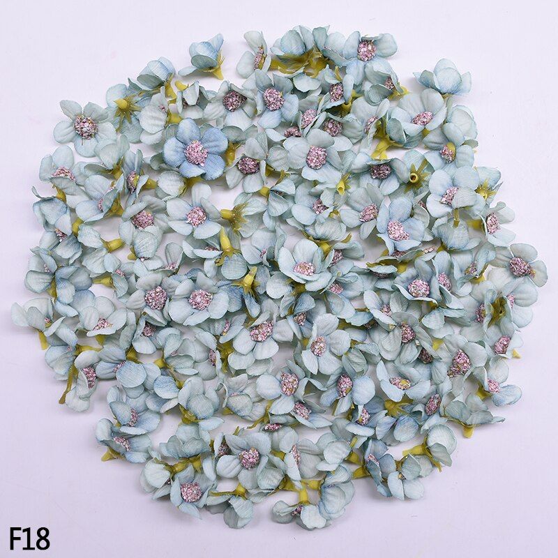 50/100pcs 2.5cm Fake Artificial Flowers Mini Silk Daisy Flower Head For Wedding Birhday Party Home Decoration DIY Wreath Supply