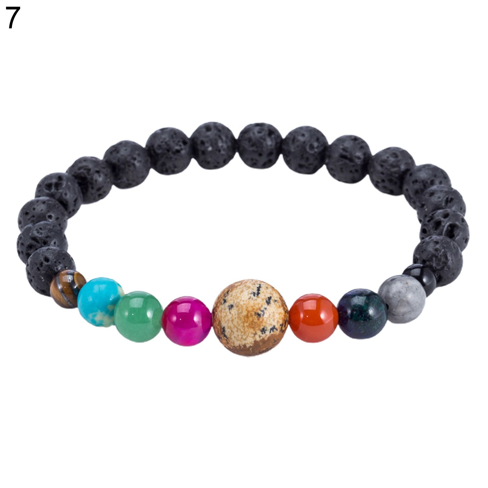Bead Bracelet Solar System Design Universe Galaxy Rock Bead Bracelet