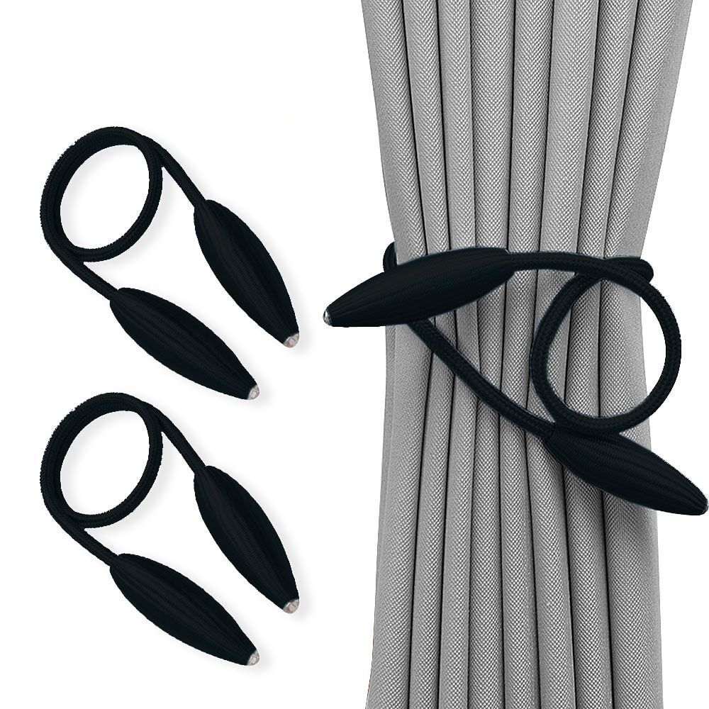 2 PC Geritte Curtain Tiebacks Random Modelling Curtain Holdbacks Drapery Tie Backs,Decorative Rope Hook for Window Blackout and Sheer Panels No Need Punching-7