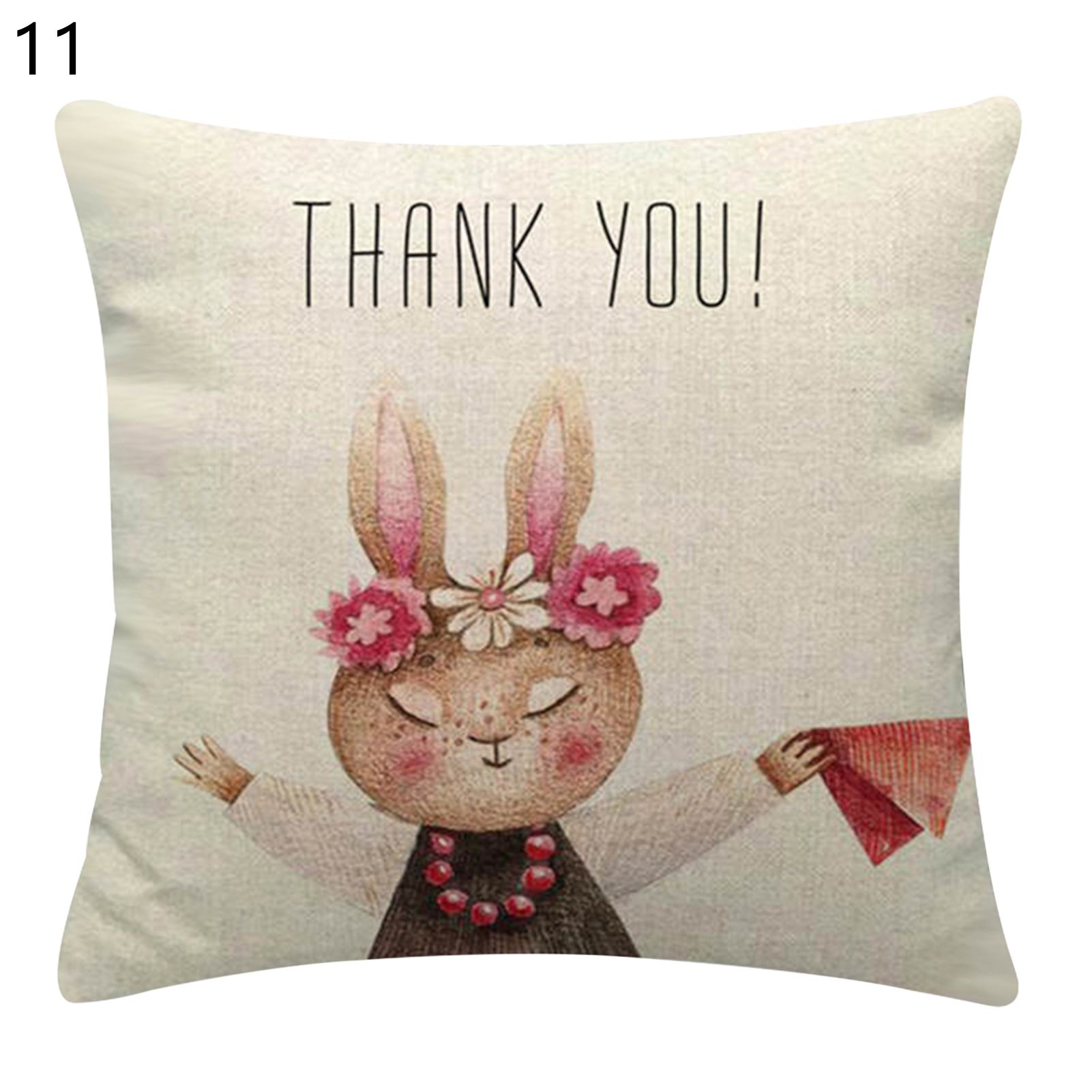 low Cover Soft Touch Assorted Happy Rabbit Easter Throw lowcase