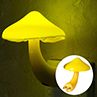 Intelligent Optical Control Switch Mushroom Shaped Yellow LED Night Light Lamp
