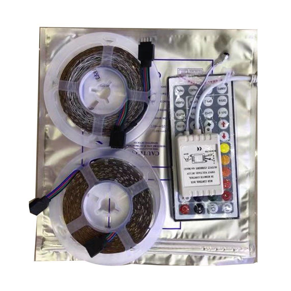 10M 600Leds 3528 Smd Rgb 2X 5M Led Light Strip + 44 Key Ir Remote Controller Rgb