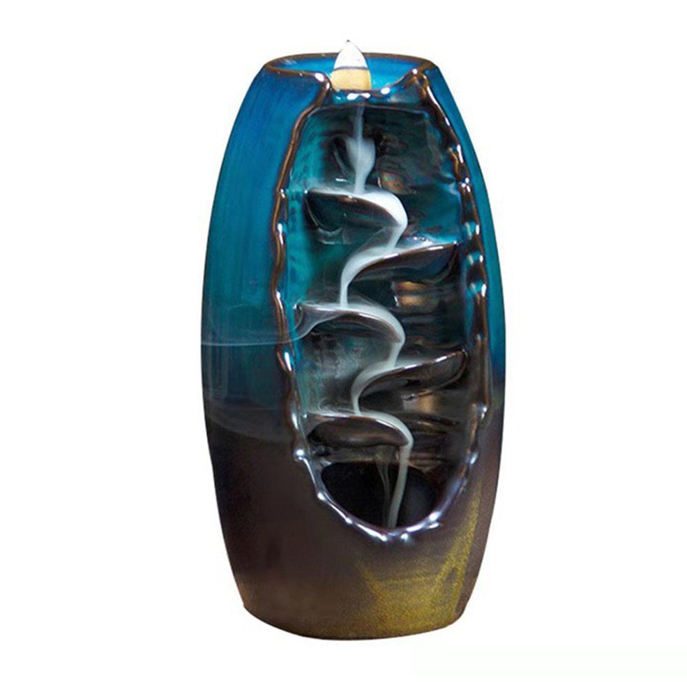 Ceramic Burner Waterfall RefIncense Burner Home Decoration 60 Cone Incense