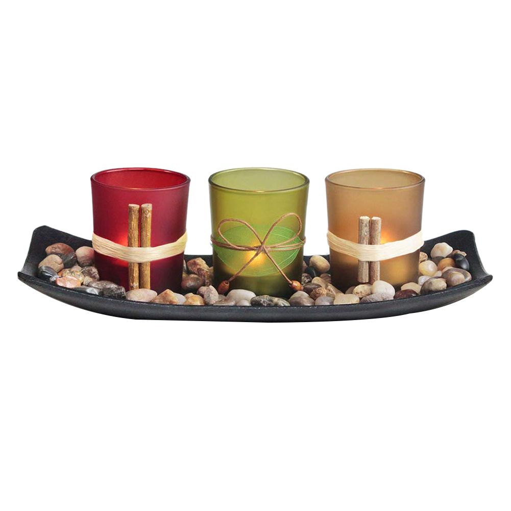Home Decor Candle Holders Set for Living Room & Bathroom Decor, Decorative Candle Holder Centerpieces for Dining Room Table & Coffee Table Deco