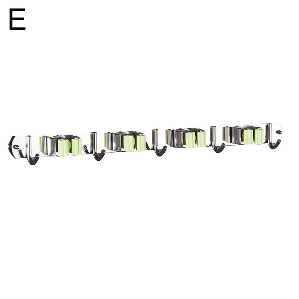 1/2/3/4/5 Hook Wall Mounted Mop Organizer Holder Brush Broom Hanger Storage Rk