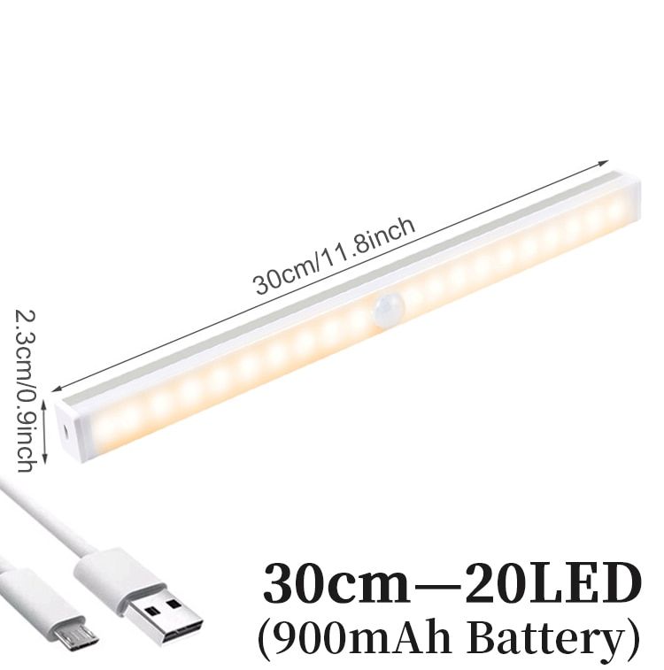 9-50cm Closet Night Lights Wireless Motion Sensor Light Cupboard Wardrobe Night Lamp For Kitchen Bedroom Cabinet Backlight