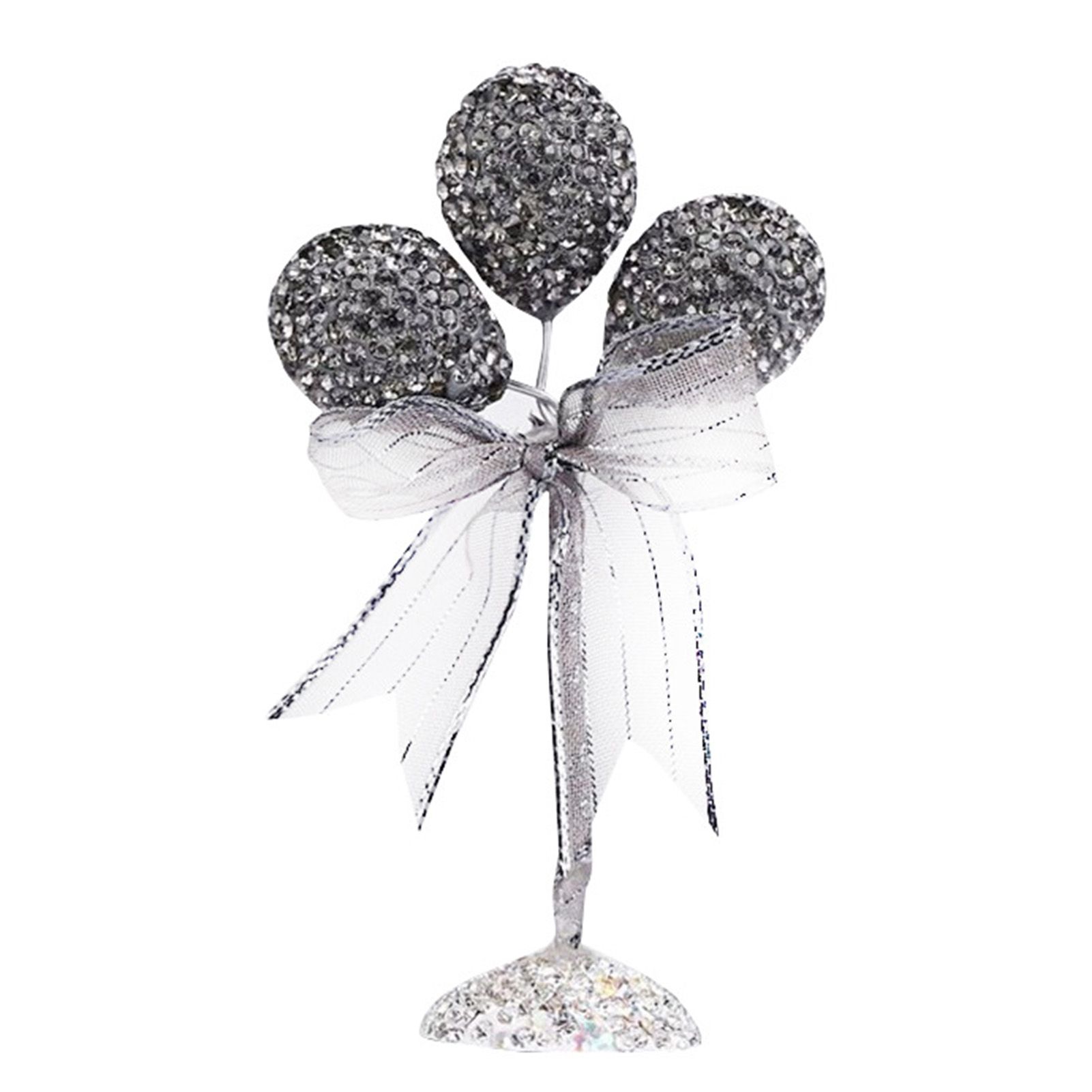 Car Ornament Anti-fading Bling Rhinestone Balloon Cluster Ornament